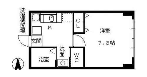 明治館岡崎【207号室】の間取り