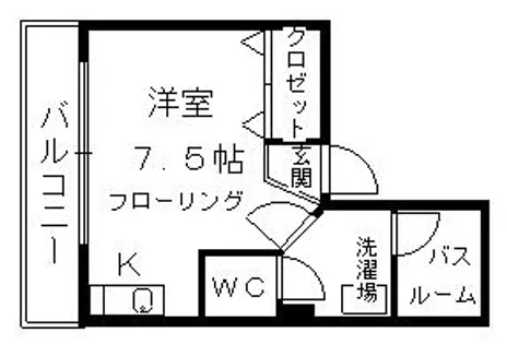 京都府京都市中京区西ノ京職司町【マンション】の間取り
