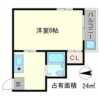 川口ビル【4階】の間取り