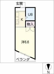 RockCherryMANSION【5階】の間取り