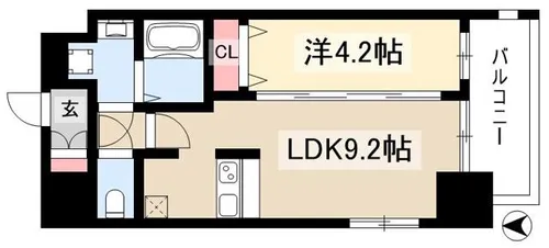 ファステート名古屋ラプソディ【2階】の間取り