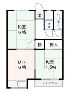 吉住荘【6号室】の間取り