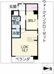 メゾン・ド山手【5階】の間取り
