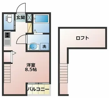 リバーサイド花田【102号室】の間取り
