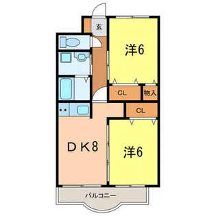 サルビア【2階】の間取り