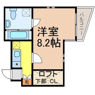 愛知県名古屋市熱田区川並町【アパート】の間取り