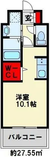 ニューサンリバー15番館【3階】の間取り