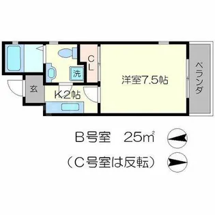 サイト京都西院【1階】の間取り