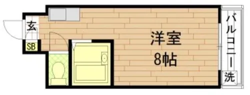アンヘルム杭全(旧ノアーズアーク杭全)【2階】の間取り