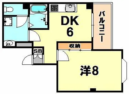 白蘭マンション【4階】の間取り