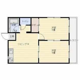 TAKAハイツ【201号室】の間取り