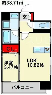 ざ小倉【8階】の間取り