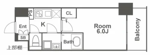 エスリード新福島【10階】の間取り