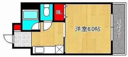 プレステージ堂島【4階】の間取り