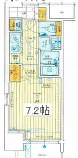 レジュールアッシュ心斎橋LUXE【3階】の間取り
