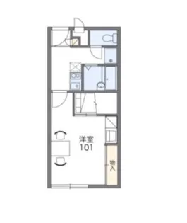 レオパレスフォレスト【307号室】の間取り