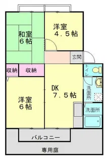 パークハイツ【202号室】の間取り