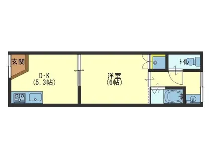 プチハウス井出【6号室】の間取り