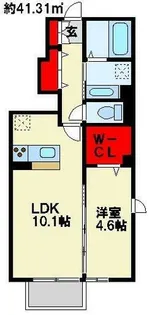 ルミナス須賀【1階】の間取り
