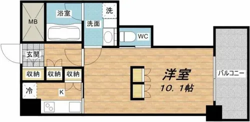 アーバネックス北浜【2階】の間取り