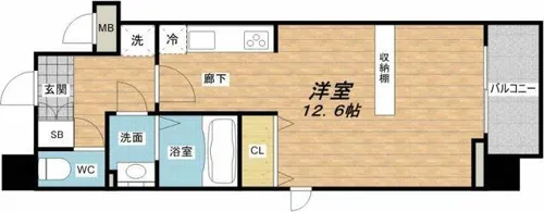 クレストコート高津【2階】の間取り