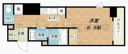 アジリア天満橋【4階】の間取り