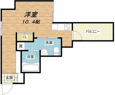 ヴィラタワー谷町【2階】の間取り