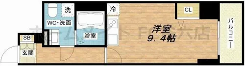 ドゥーエ玉造【10階】の間取り