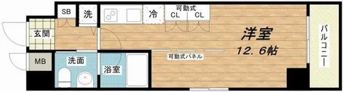 南堀江プライマリーワン【7階】の間取り