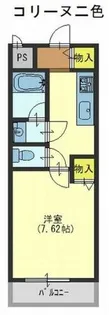 コリーヌ二色【207号室】の間取り