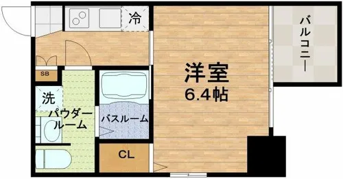 アドバンス上町台プレジール【10階】の間取り