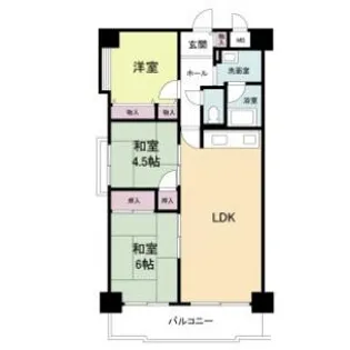 ル・ミュー貝塚【702号室】の間取り