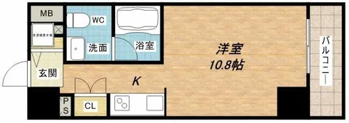 アーデンタワー南堀江【10階】の間取り