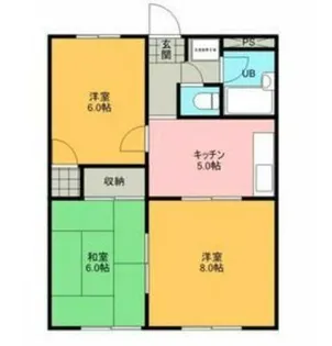 RICHウエストフィールド【301号室】の間取り