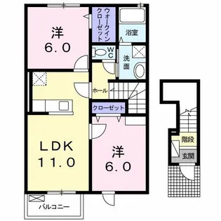 ルピナス【2階】の間取り