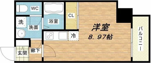 プライムアーバン松屋町【6階】の間取り