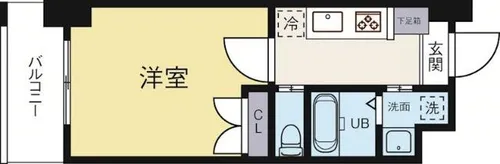 No.102CLUBORIENT【8階】の間取り