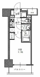 S-RESIDENCE南堀江【15階】の間取り