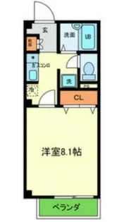 フローレスハタ【210号室】の間取り