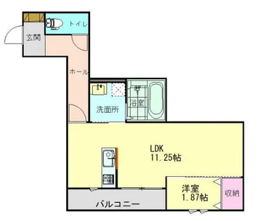ソルセッサ【203号室】の間取り