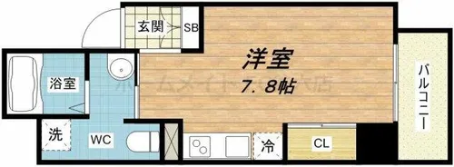 GRAND STEADY徳井町【9階】の間取り