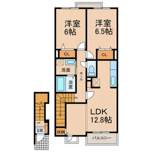 レジダンスノーブルⅡ【2階】の間取り