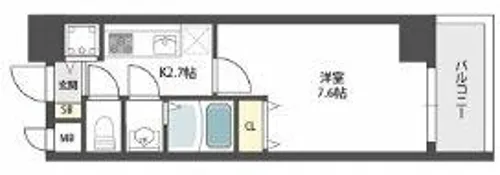 シャルマンフジ阿波座ウエスト【10階】の間取り