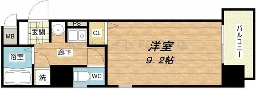 ジュネーゼ大阪城南【4階】の間取り