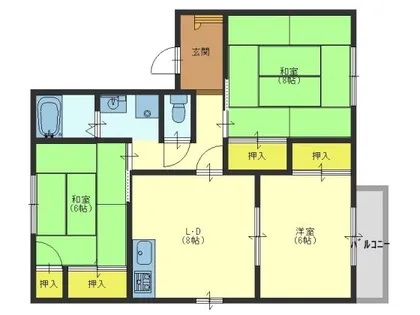 フレグランス川崎【102号室】の間取り