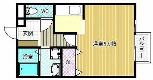 AMOUR ASABU【2階】の間取り