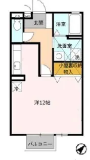 セジュール藤井A棟【A103号室】の間取り