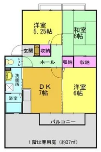 ルミエール小川B【101号室】の間取り