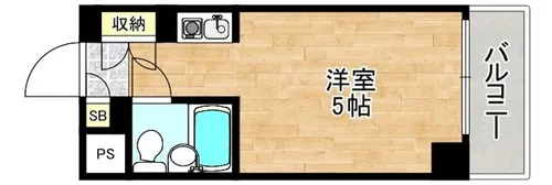 メゾンマルシェアン【5階】の間取り