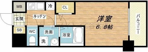 サムティ大阪GRAND EAST【7階】の間取り